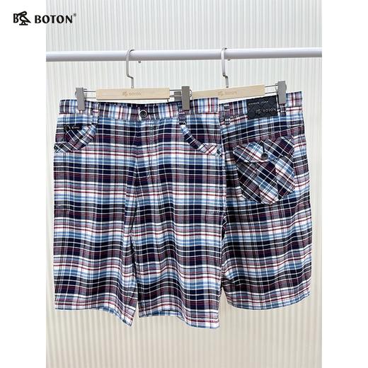 【第2件半价！尾货清仓不退换】波顿男士休闲格仔中裤ME359 商品图1