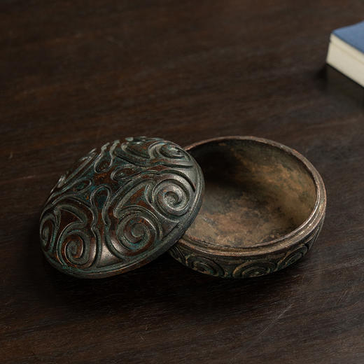 清 铜云纹香盒 商品图1