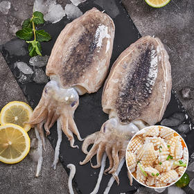 至鲜墨鱼400g/只  乌贼墨斗鱼 厚实脆嫩 爽口鲜甜