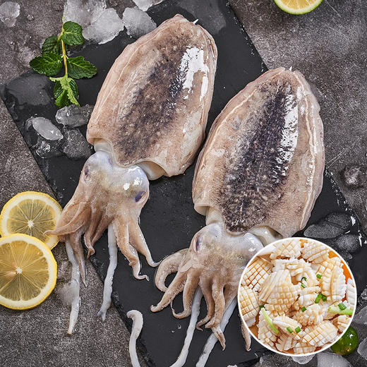 至鲜墨鱼400g/只  乌贼墨斗鱼 厚实脆嫩 爽口鲜甜 商品图0