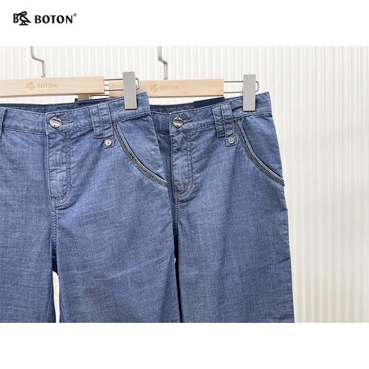 【第2件半价！尾货清仓不退换】波顿女士弹力牛仔七分裤LE381 商品图4