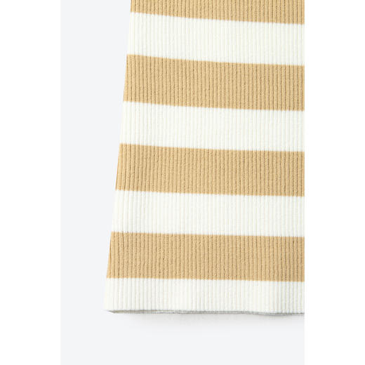 【严选】诗凡黎黑色细肩带针织背心2024秋新款短款流行内搭条纹吊带女SF7131421 商品图4