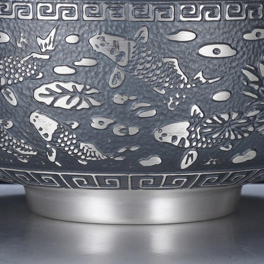 子佩集S999银年年有余碗摆件【BX008021202-1】纯银餐具2406 商品图2