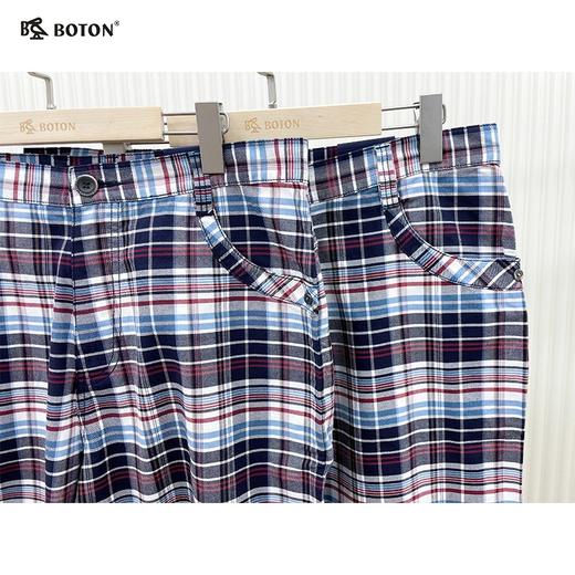 【第2件半价！尾货清仓不退换】波顿男士休闲格仔中裤ME359 商品图2