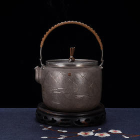 子佩集S999银【长风破浪】提梁壶【AHYQ043】纯银提梁壶摆件2406