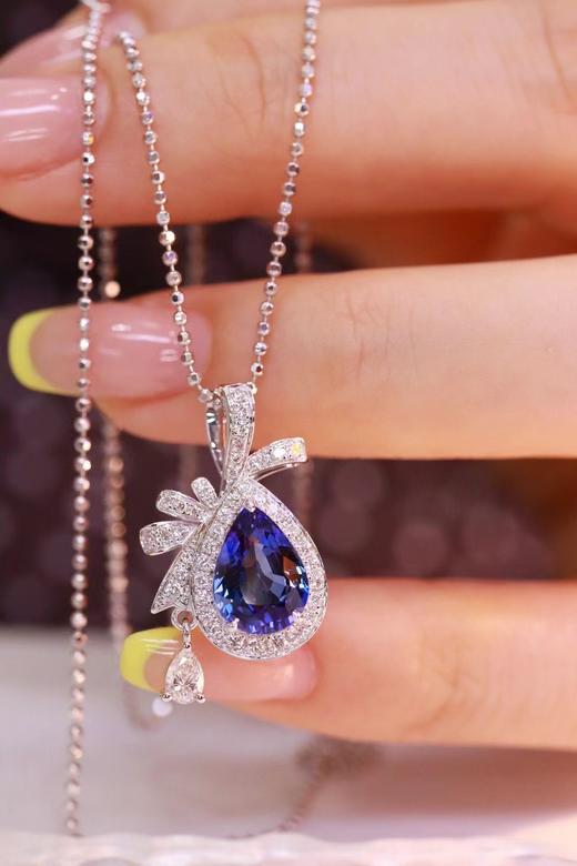 2.45ct 蓝宝石吊坠 商品图3