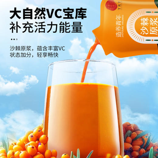【正宗同仁堂品牌】北京同仁堂 沙棘原浆罐头300ml(30ml*10袋） 纯沙棘原浆罐头 高含量VC 便携袋装SY 商品图1