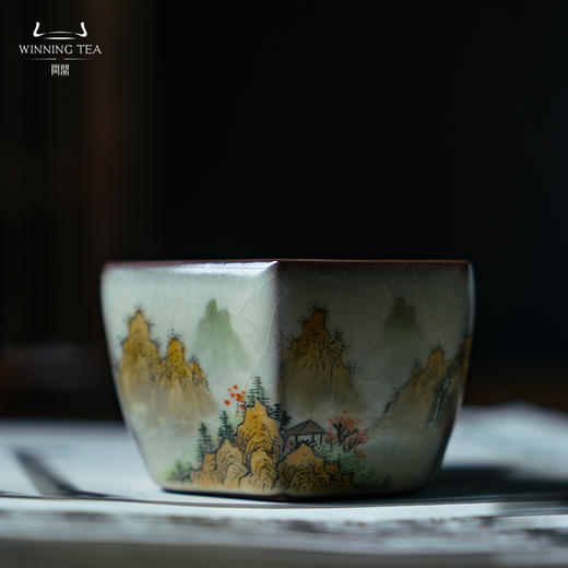 问鼎哥窑致巧款静空杯（秀峰叠嶂）（缺货） 商品图0