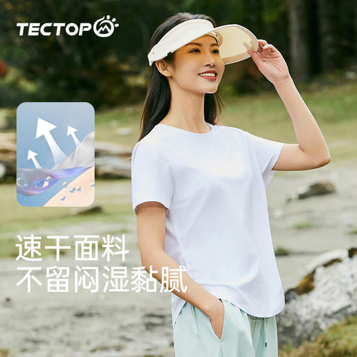 探拓户外女式圆领短袖T恤 商品图6