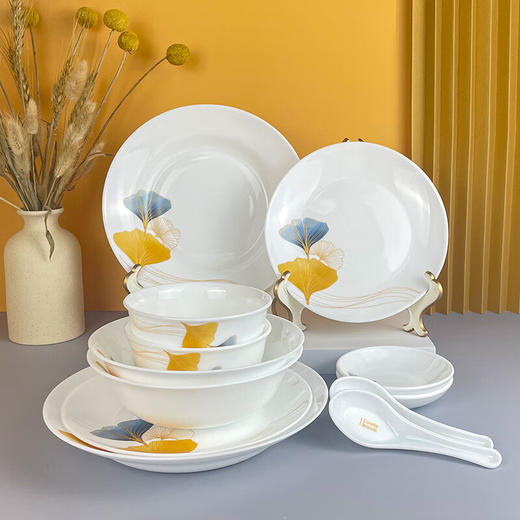 康宁 冰萃玲珑 金银杏餐具12件套B 商品图2