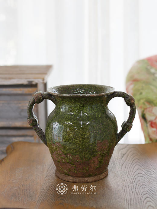 欧式墨绿色花瓶 商品图0