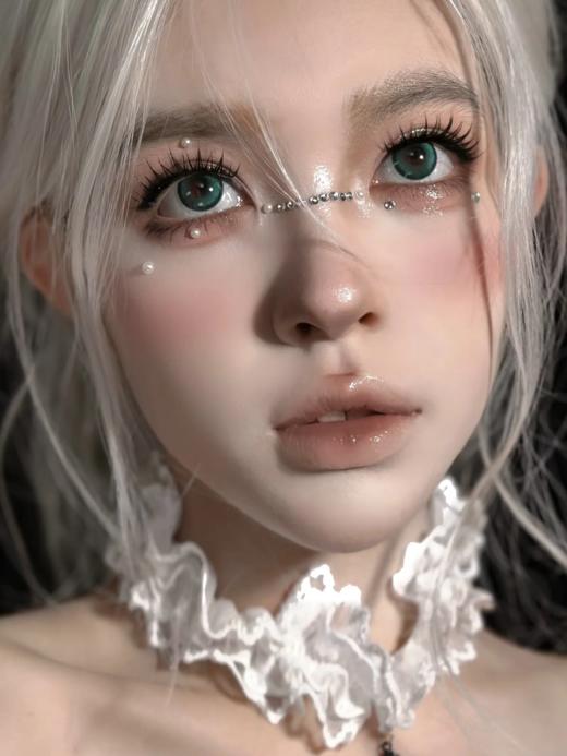 Jellydoll 月抛 绿魔鬼 14.5mm 绿色混血 拍下即为一副两片 有日抛/半年抛 商品图3