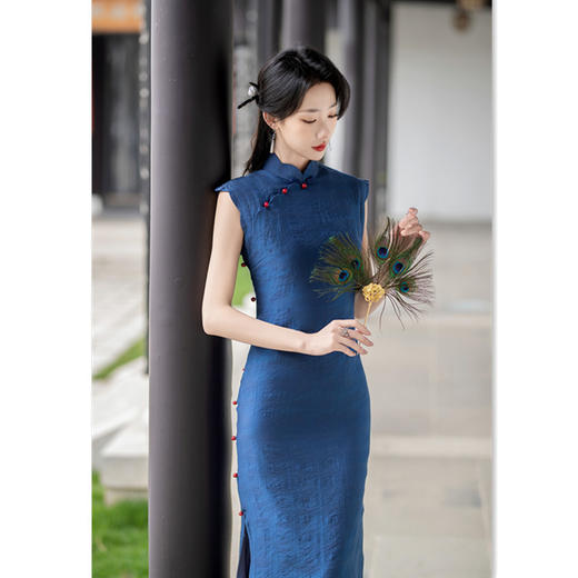 时尚改良新中式，日常无袖旗袍SYK-262619 商品图0