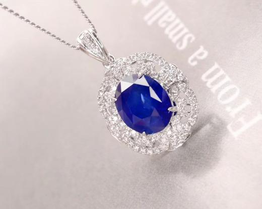 2.8ct 蓝宝石吊坠 商品图0
