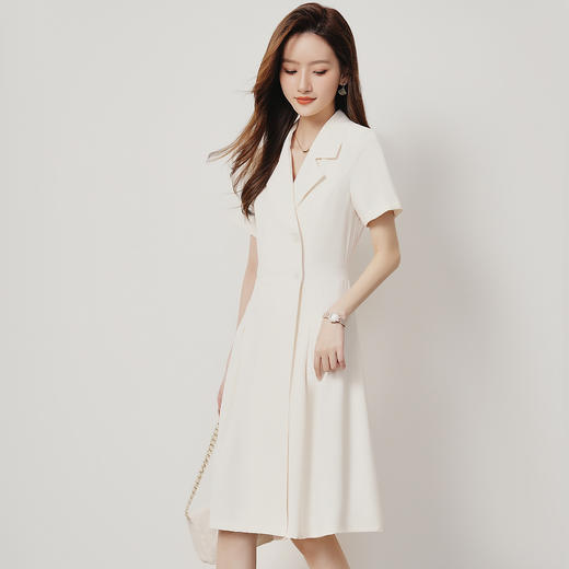 【优雅气质】罗蒙女士连衣裙舒适百搭简约时尚温柔商务西装中长裙女 商品图5