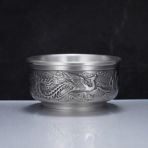 子佩集S999银神龙赐吉茶杯摆件【A04003-2】纯银茶杯摆件2406 商品图1