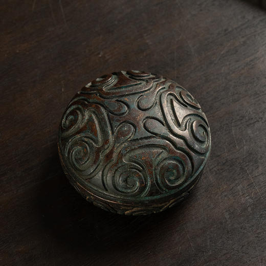 清 铜云纹香盒 商品图0