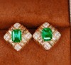 1.37ct 祖母绿耳钉 商品缩略图3