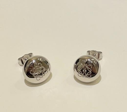 女款纽扣圆豆字母耳钉L01 商品图0