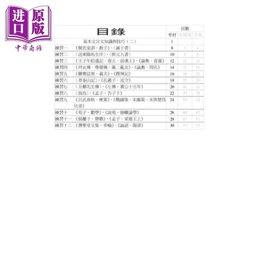 【中商原版】文言文 应试练习 第二册 HongKong Joint Us Press 港台原版 商品图1