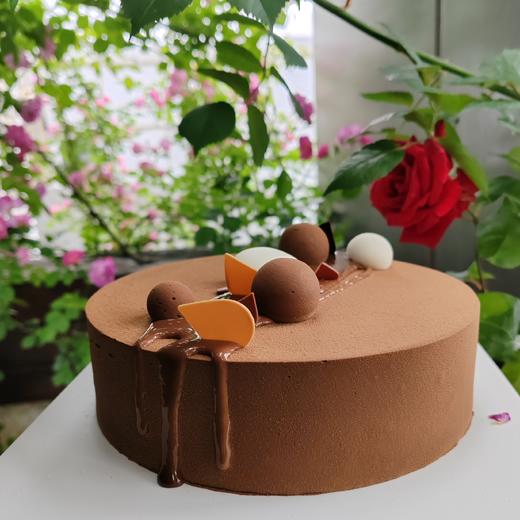 【甜久荟 法式巧克力白奶酪果蓉夹心慕斯 巧克力忠粉所爱】 低调奢华有内涵 送男友父辈佳选 纯动物鲜奶蛋糕 72%以上 国际单一园可可 无化学添加  客户评价不亚于米其林的慕斯巧克力蛋糕 商品图0