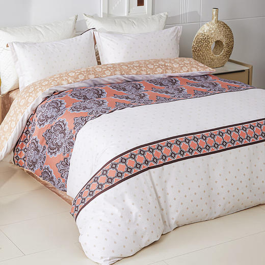 红蜻蜓亲肤棉床上四件套小清新床上田园风床单被套学生宿舍-典藏 被套200*230cm 商品图1