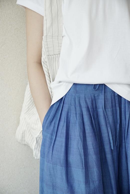 KHADI&CO 棉质自然褶裥半身裙(CEZANNE A.Plain Cotton Skirt)2色可选 商品图8