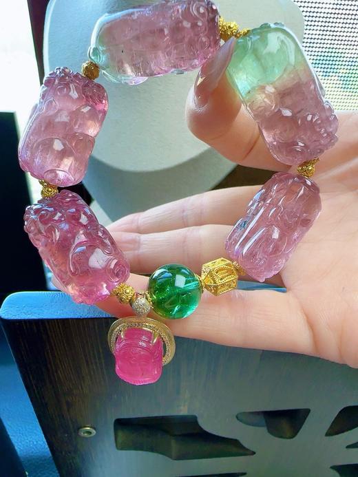 77g 雕刻碧玺手链 商品图4