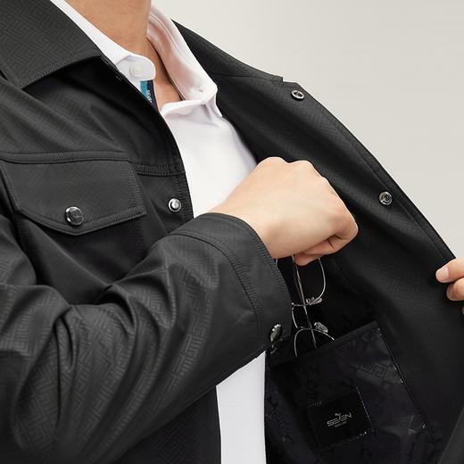 柒牌男装翻领夹克2024秋季新款时尚青年休闲百搭印花工装男士外套	127K70750 商品图2