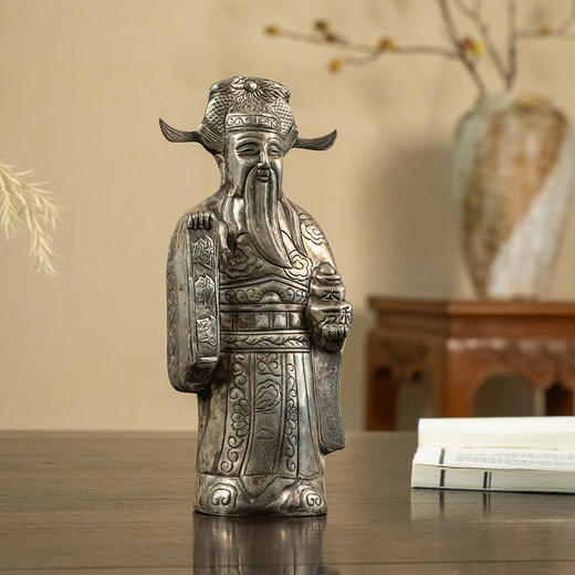 清 银财神像 商品图0