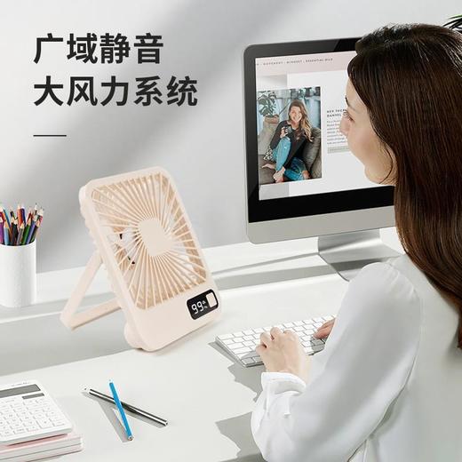 新款桌面USB充电小风扇超静音迷你便携折叠式办公室桌上宿舍通用 商品图1