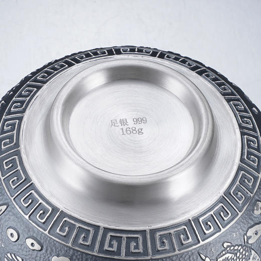 子佩集S999银年年有余碗摆件【BX008021202-1】纯银餐具2406 商品图5