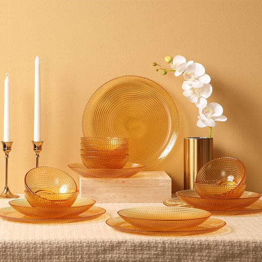 康宁  VISIONS琥珀色餐具16件组（晶莹系列） 商品图4