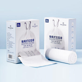 1号会员店 抽绳式垃圾袋中号3卷90只装 45*50cm 加厚手提自动收口垃圾袋 /家庭清洁/纸品 /清洁用具 /垃圾袋 商品图7