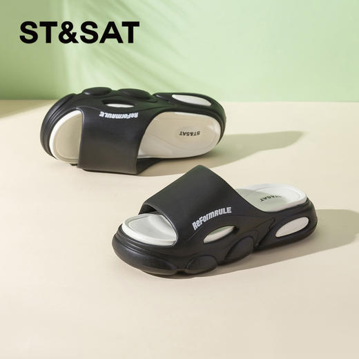 星期六休闲简约厚底外穿拖鞋SSC2790029 商品图3