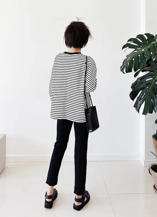 8005#天花板条纹T恤 商品图1