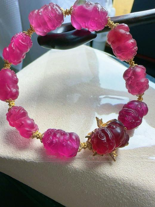 20.3g 雕刻碧玺手链 商品图5