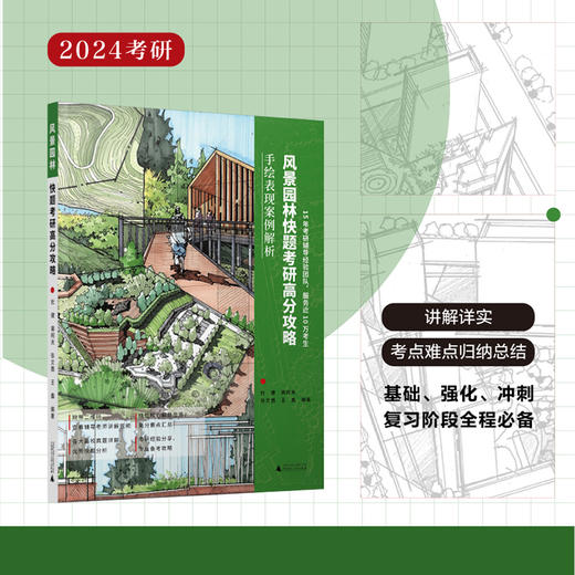 快题考研高分攻略——手绘表现案例解析【室内、建筑、城市规划、风景园林、环艺景观】下单请备注“送帆布袋” 商品图5
