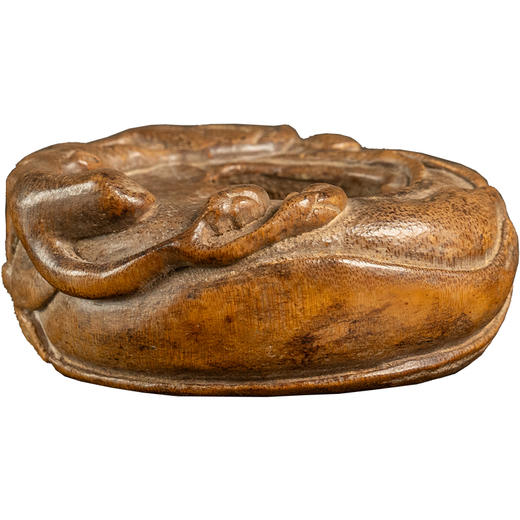 清 竹雕玉兰花水盂 商品图5