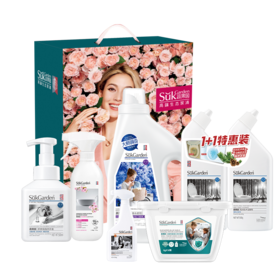 蔬果园 家庭清洁洗护礼盒6件套 500ML+3.66KG 家庭套装去污除菌