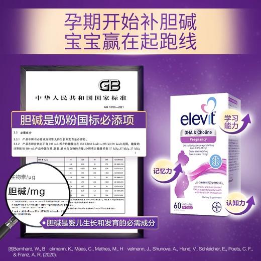 【跨境直供】爱乐维胆碱DHA孕 60粒 商品图4