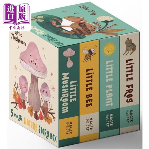 【中商原版】5分钟小自然故事4册纸板书盒装 Mona K 5 Minute Nature Story Box 英文原版 儿童纸板绘本 亲子图画书 早教认知 商品图0