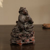 清 紫檀木雕采药老人摆件（红木座） 商品缩略图3