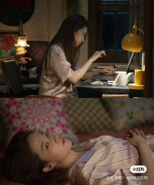 玫瑰的故事~刘亦菲同款家居服 野兽派野桃木槿花系列睡衣 商品图4