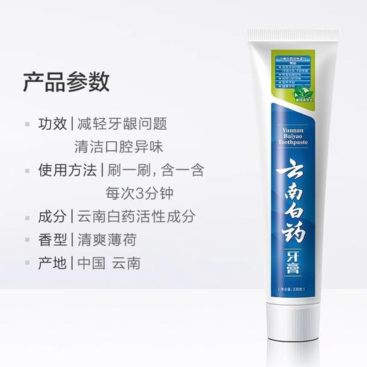 云南白药薄荷香型牙膏230g清新口气男女通用去除口臭护龈家庭装 商品图1