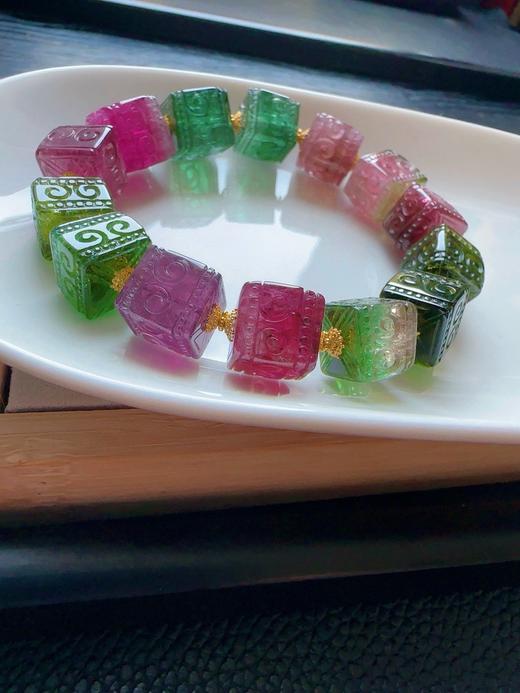 49.5g 雕刻碧玺手链 商品图3