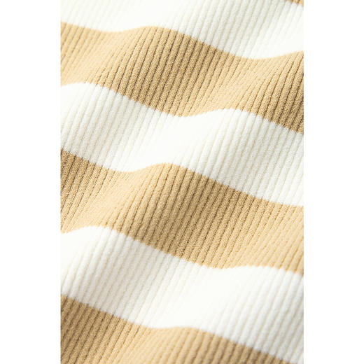 【严选】诗凡黎黑色细肩带针织背心2024秋新款短款流行内搭条纹吊带女SF7131421 商品图3