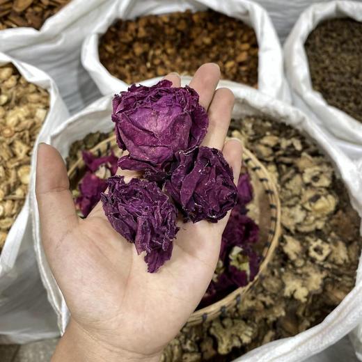 墨红玫瑰 云南特有高山墨红玫瑰花 冻干 微波 烤干墨红玫瑰 商品图3
