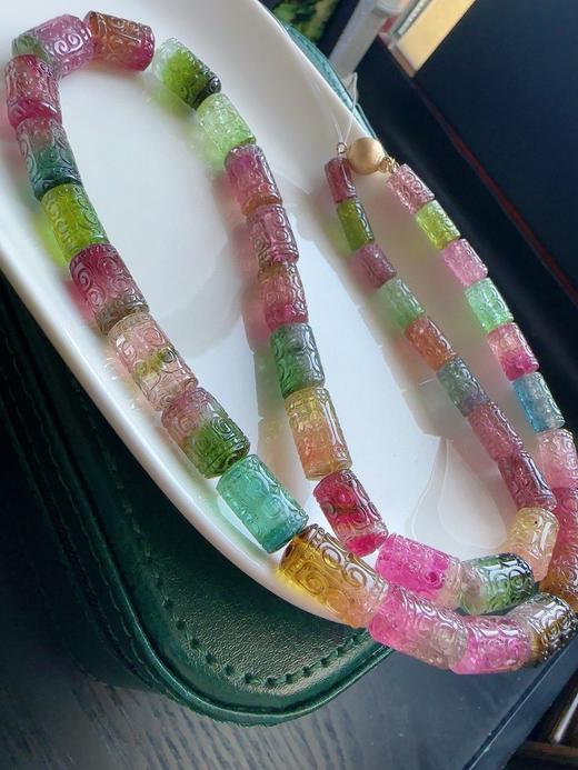 61g 雕刻碧玺项链 商品图3