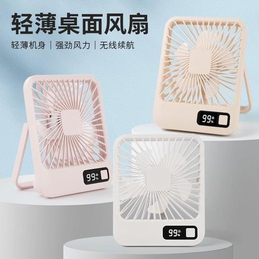 新款桌面USB充电小风扇超静音迷你便携折叠式办公室桌上宿舍通用 商品图0